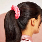 Hello Kitty x Kitsch Recycled Fabric Puffy Scrunchies 3pc Set Hair Band by Kitsch as seen on celebrities