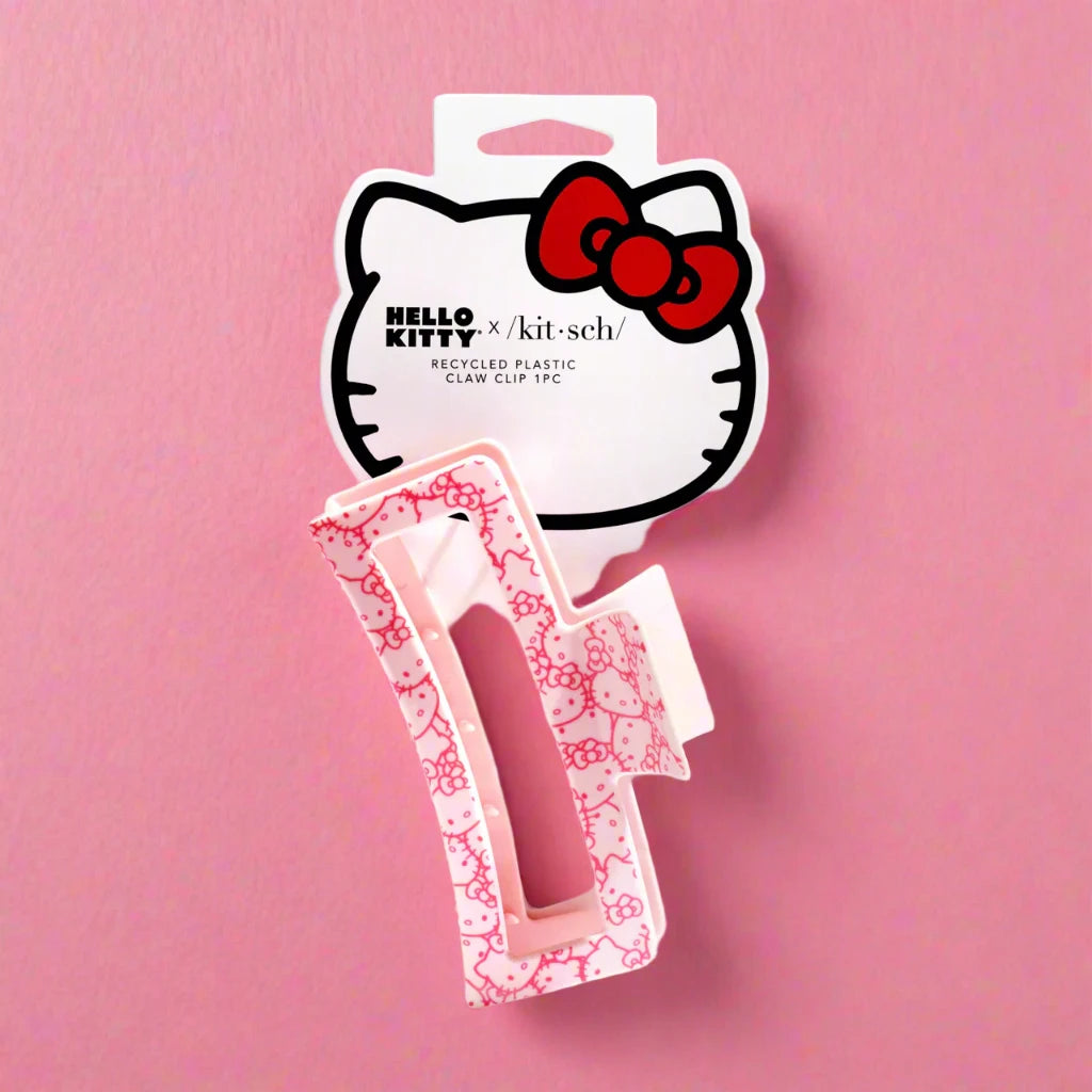 Shop Kitsch Hello Kitty x Kitsch Recycled Plastic Jumbo Open Shape Claw Clip online at Spoiled Brat