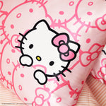 Shop Kitsch Hello Kitty x Kitsch Satin Pillowcase - Pink Hello Kitty Faces online at Spoiled Brat