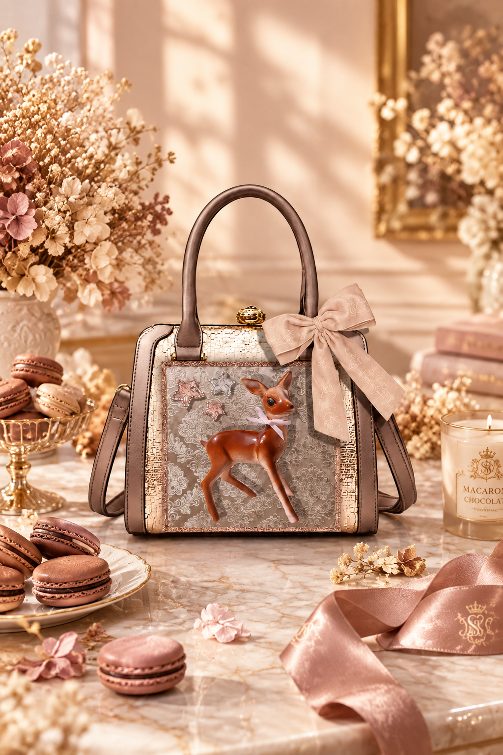 House of HC House of HC DEER Scented Chocolate Macaron Handbag