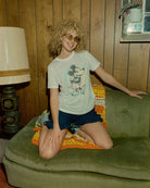 Junk Food Mickey Old School Spray Paint Vintage Tee T-Shirt by Junk Food as seen on celebrities