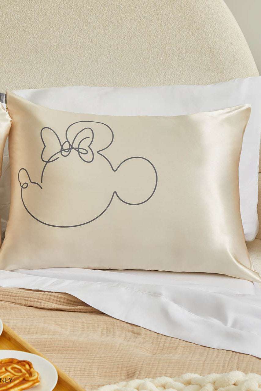 Kitsch & Mickey and Minnie Satin Pillowcase Standard Mr. Mouse Pillow by Kitsch as seen on celebrities