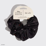 Shop Kitsch Kitsch & Mickey and Minnie Recycled Black Fabric Rhinestone Scrunchie online at Spoiled Brat