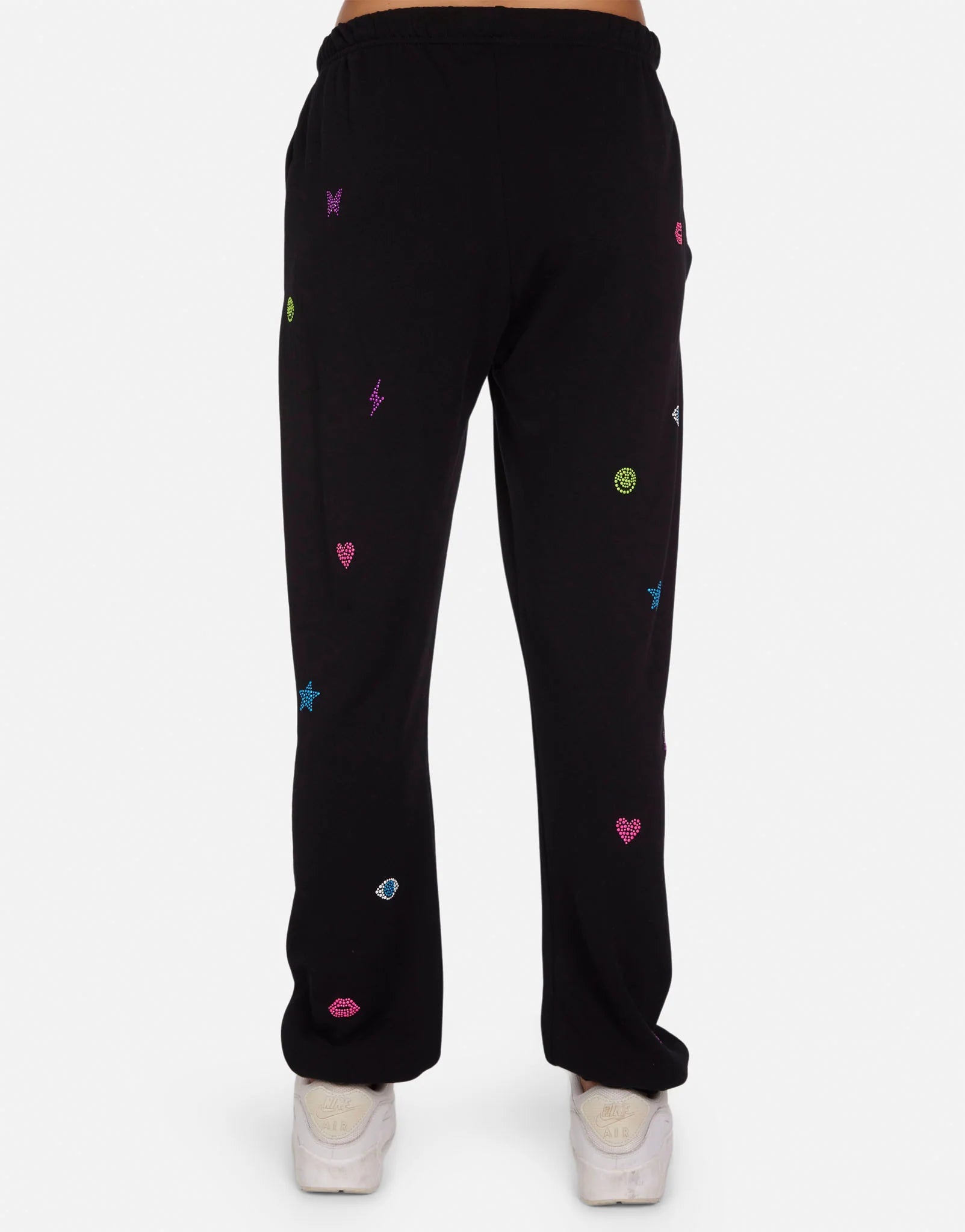 Lauren Moshi Chantria Neon Stud Elements Sweatpants Sweatpants by Lauren Moshi as seen on celebrities
