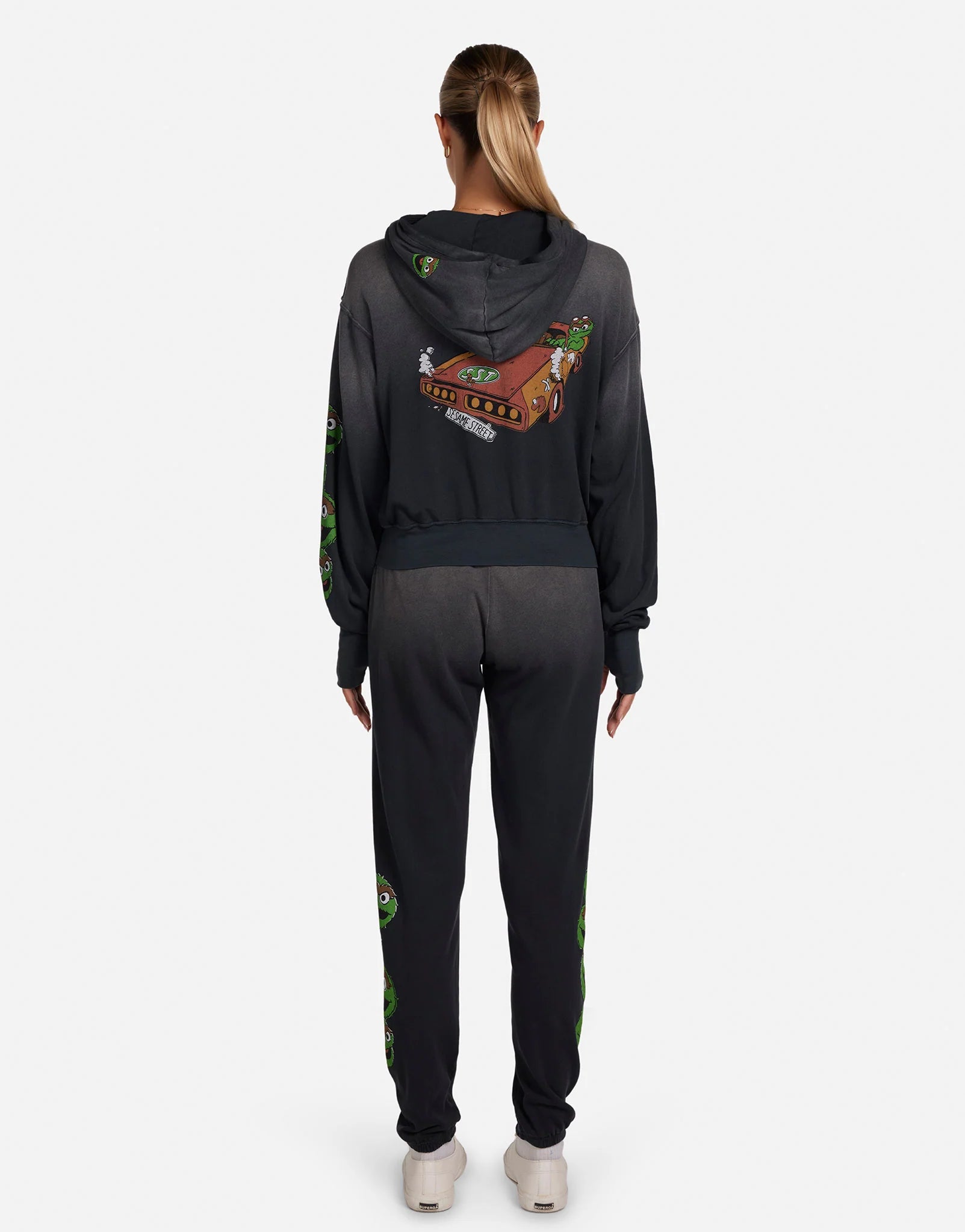 Lauren Moshi Hezly The Grouch Racing Zipper Hoodie Hoodie by Lauren Moshi as seen on celebrities
