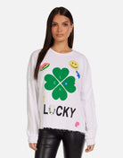 Lauren Moshi Lee Lucky Clover Sweater Sweater by Lauren Moshi as seen on celebrities