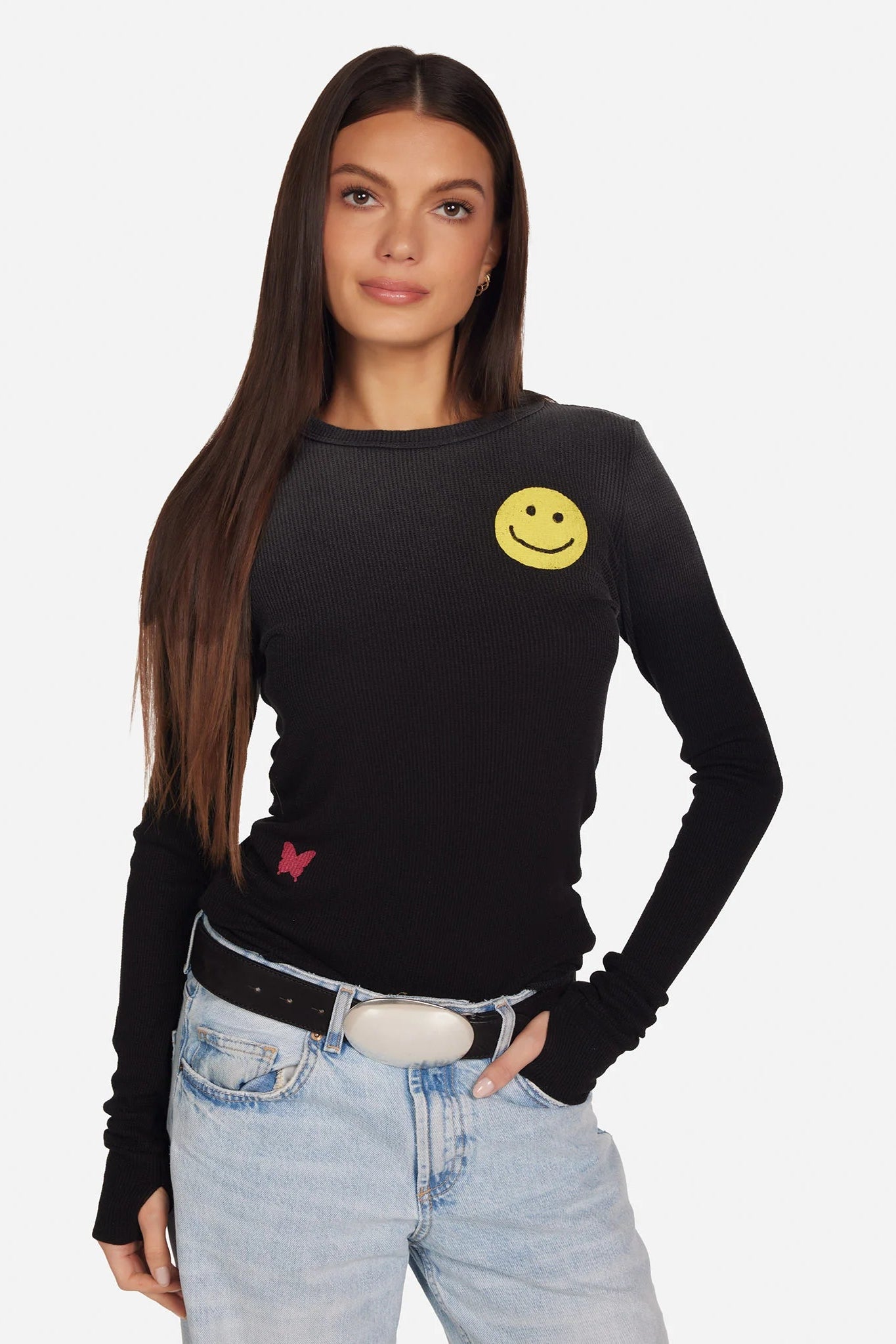 Lauren Moshi McKinley Butterfly Im A Mess Top