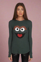 Lauren Moshi McKinley Oscar The Grouch Long Sleeved Tee T-Shirt by Lauren Moshi as seen on celebrities
