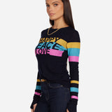Lauren Moshi McKinley Pink Happy Peace Love Top
