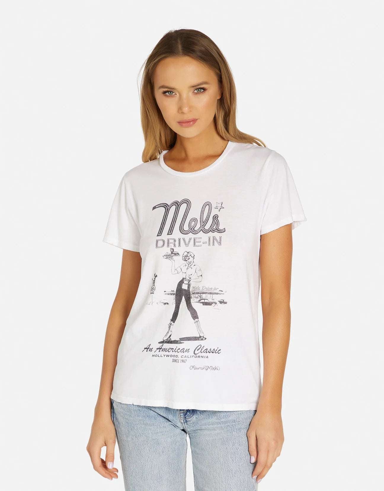 Lauren Moshi Wolf Mels Drive-In T-Shirt T-Shirt by Lauren Moshi as seen on celebrities