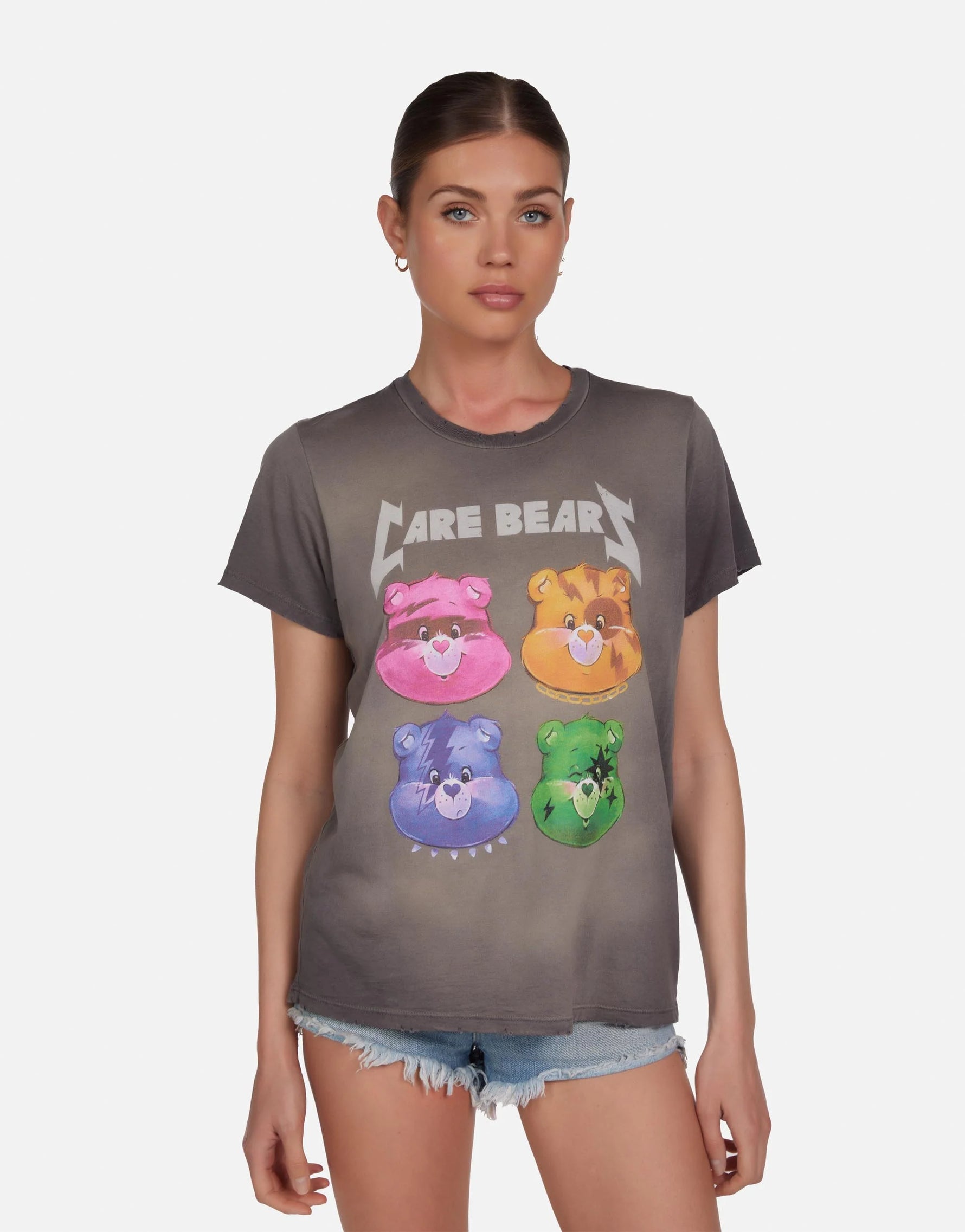 Shop Lauren Moshi Lauren Moshi Wolf Rock Care Bears Tee online at Spoiled Brat