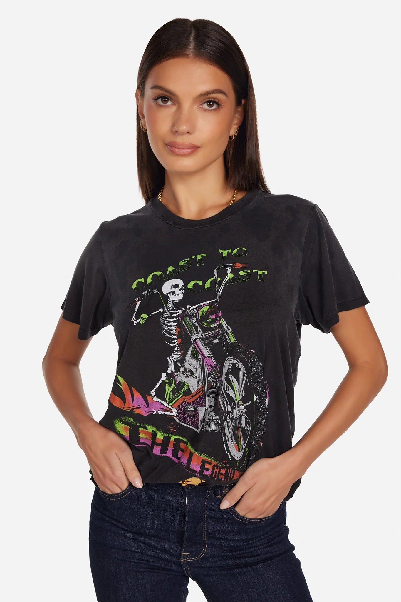 Lauren Moshi Wolf Color The Legend T-Shirt