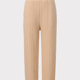 PIXIE & PEACH Maeve Crop Cable Knit Jogger