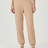 PIXIE & PEACH Maeve Crop Cable Knit Jogger