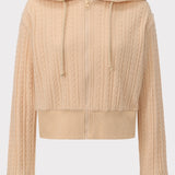 PIXIE & PEACH Maeve Crop Cable Knit