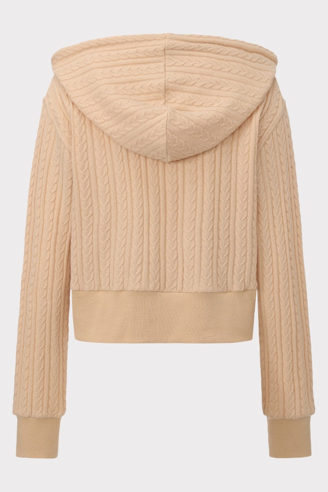 PIXIE & PEACH Maeve Crop Cable Knit