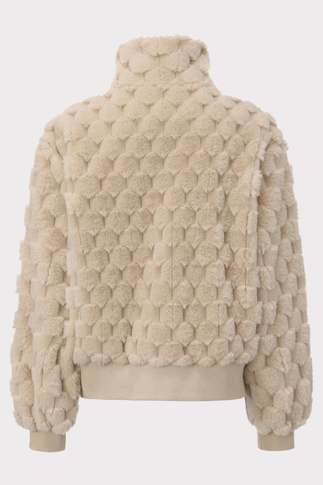 PIXIE & PEACH Beige Freddie Snuggle Borg Top