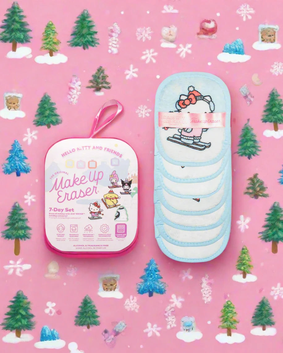 Shop Makeup Eraser Makeup Eraser Hello Kitty & Friends Aspen Vacation 7-Day Set © Sanrio online at Spoiled Brat