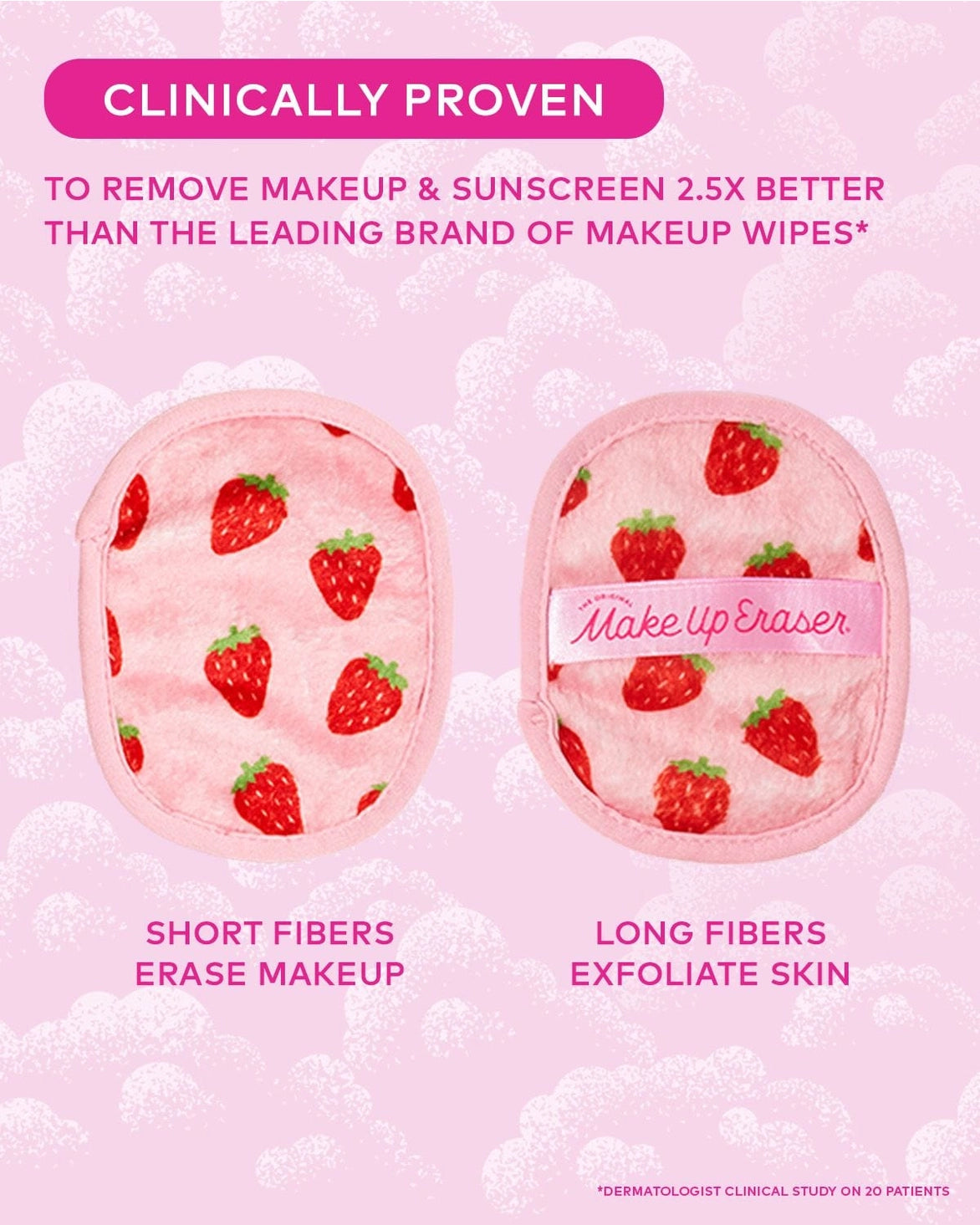 Shop Makeup Eraser Makeup Eraser Strawberry Fields 7-Day Set online at Spoiled Brat