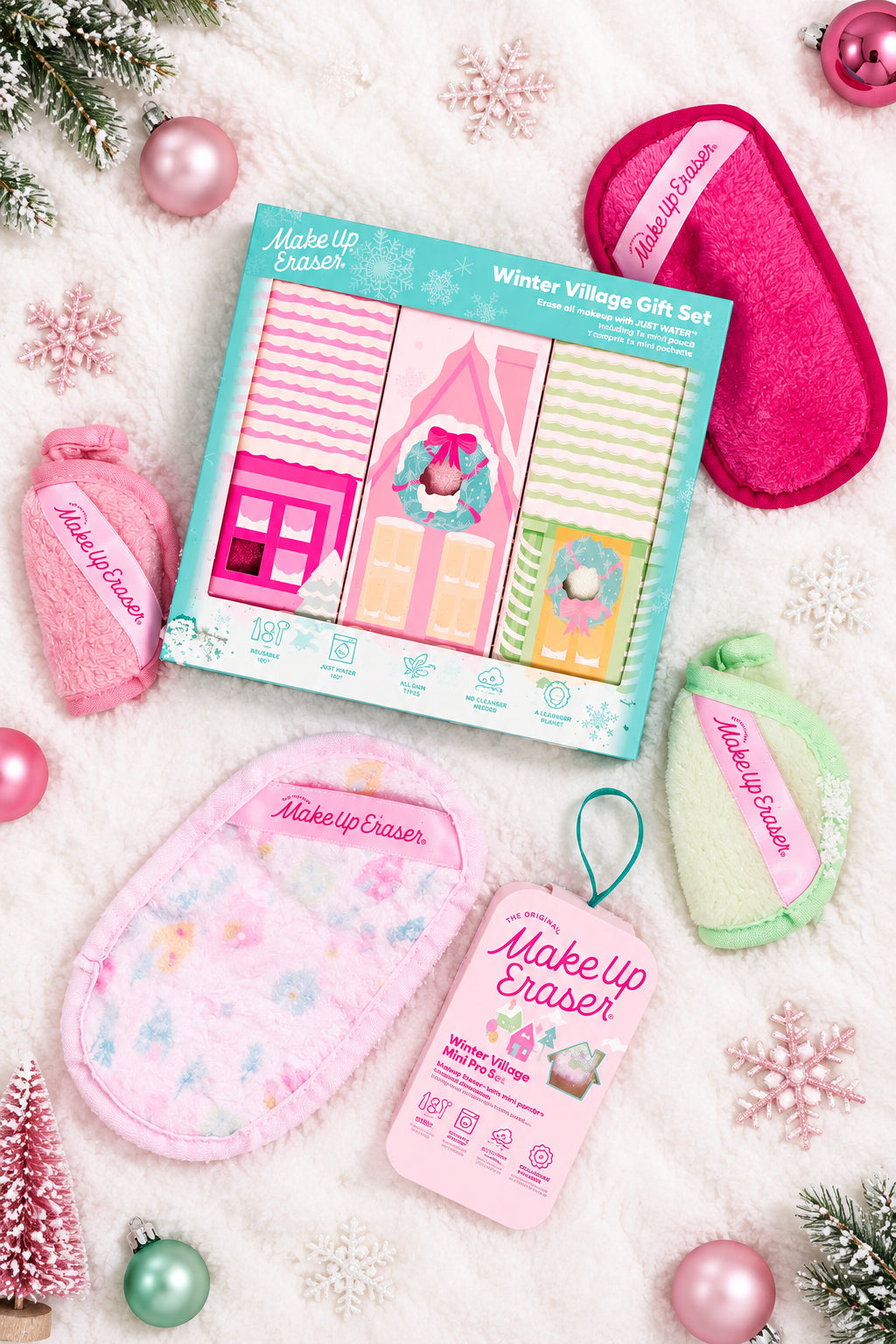 Makeup Eraser Winter Village 3pc Gift Set