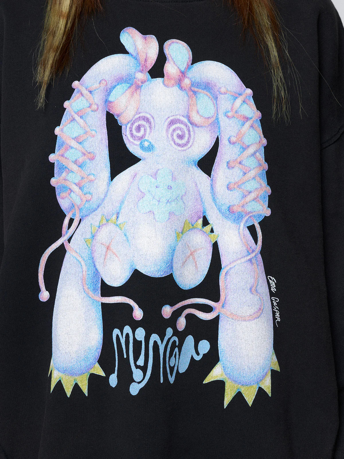 Shop Minga London Minga London x Ema Gaspar Bunny Graphic Sweatshirt online at Spoiled Brat