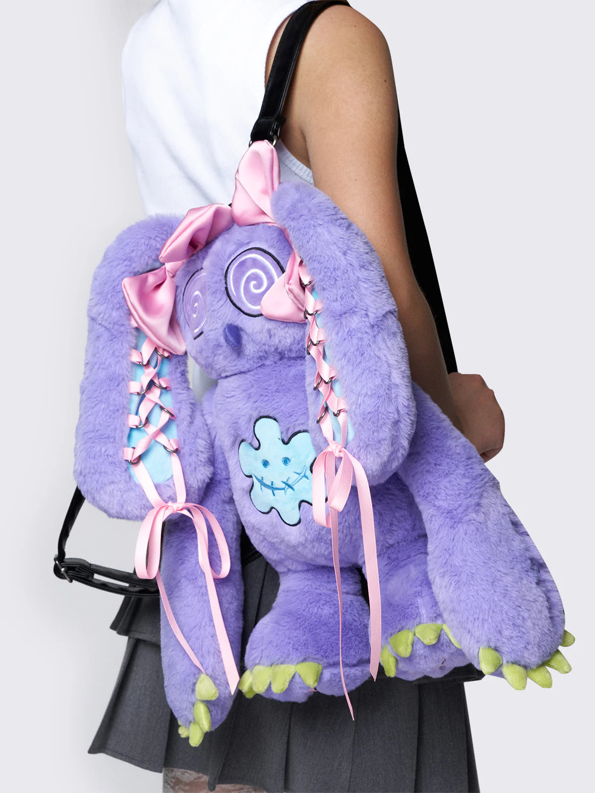 Shop Minga London Minga London x Ema Gaspar Bunny Plush Backpack online at Spoiled Brat