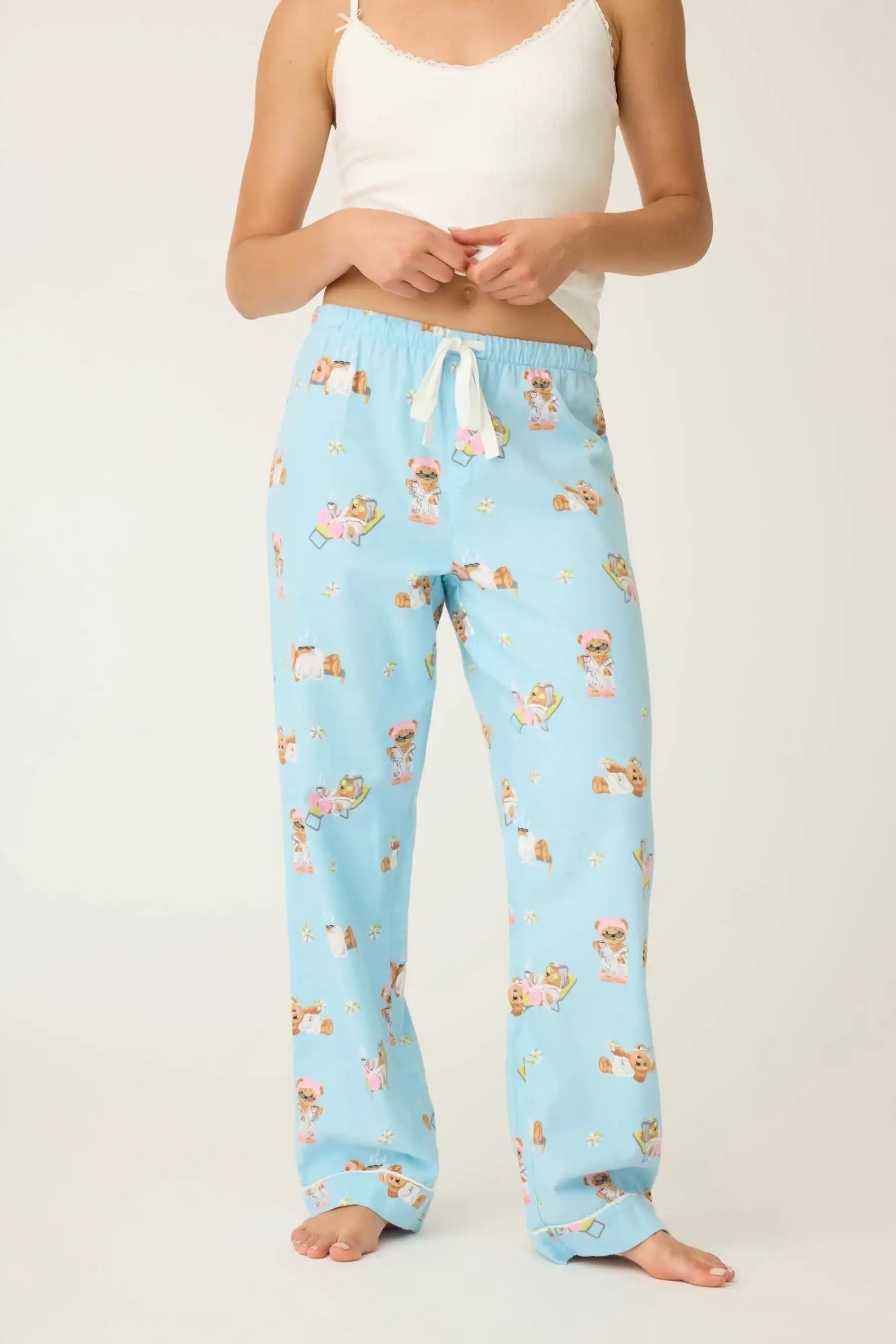 PJ Salvage Beary Cute Bear Print Flannel PJ Pants