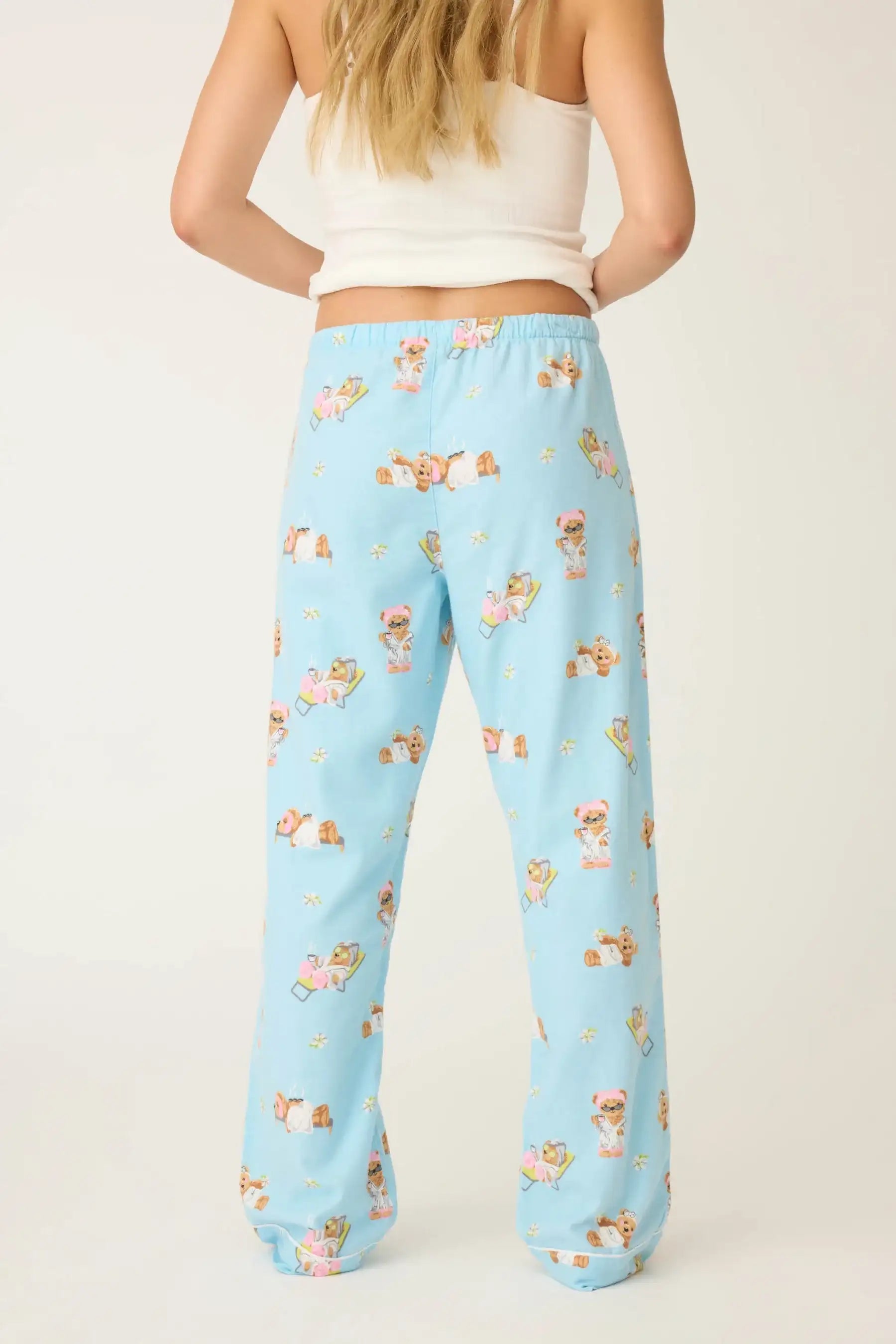 PJ Salvage Beary Cute Bear Print Flannel PJ Pants