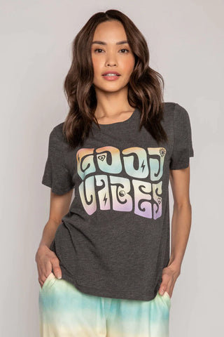 Shop PJ Salvage Gradient Good Vibes T-Shirt - Premium T-Shirt from PJ Salvage Online now at Spoiled Brat 