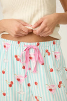 PJ Salvage Ma Cherie Cherry Print Flannel PJ Pants