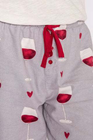 Shop PJ Salvage Wine Glass Flannel PJ Pants - Spoiled Brat  Online