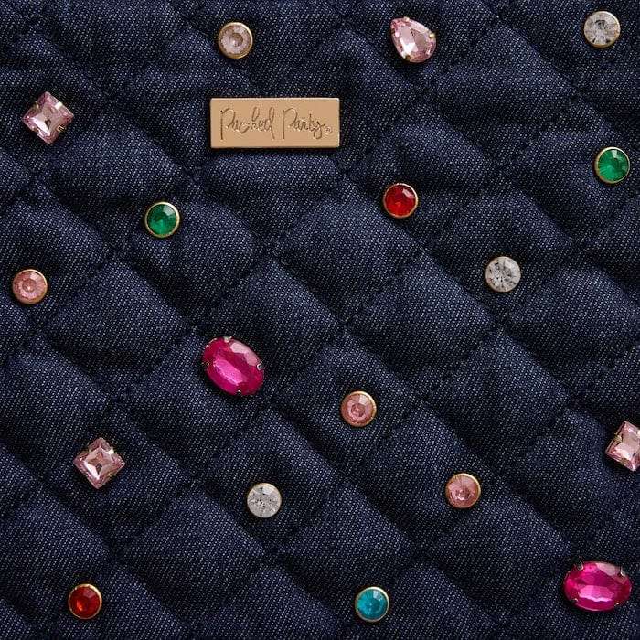 Packed Party Back to Fun Denim Everything Pouch Clutch Bag by Packed Party as seen on celebrities