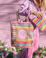 Shop Packed Party Packed Party Bring on The Fun Woven Rainbow Tote Bag online at Spoiled Brat