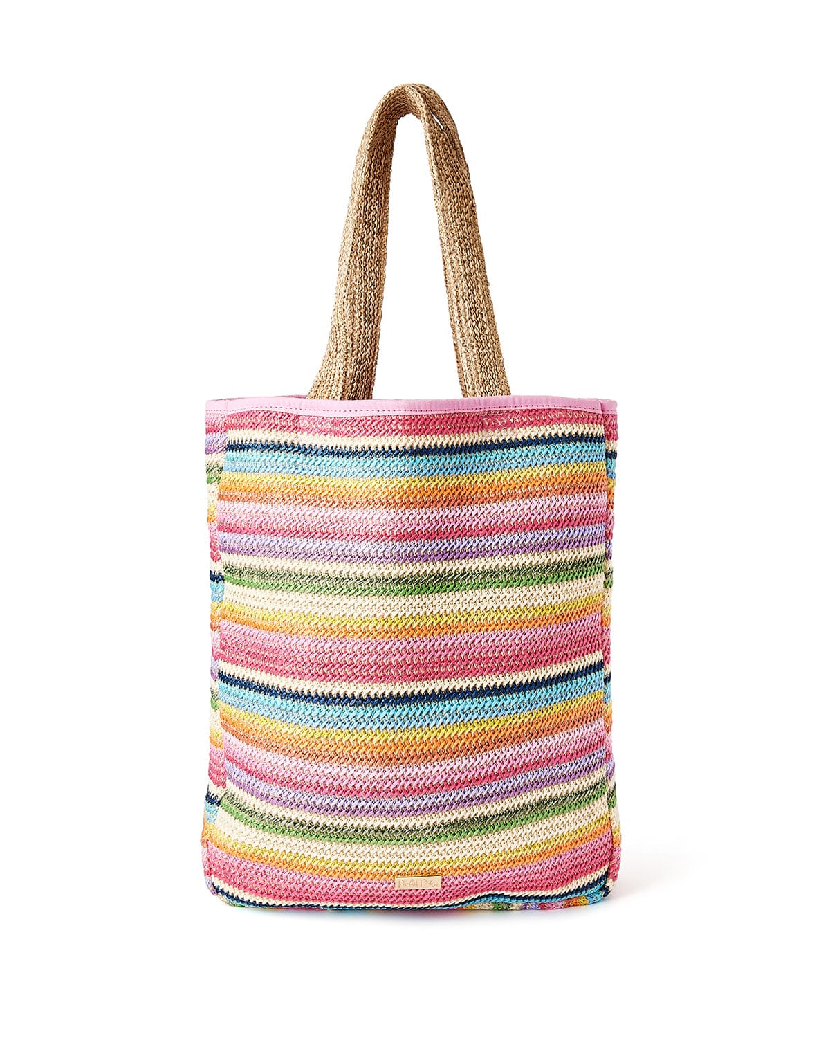 Shop Packed Party Packed Party Bring on The Fun Woven Rainbow Tote Bag online at Spoiled Brat