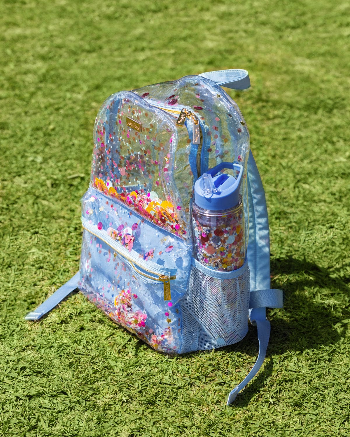 Shop Packed Party Packed Party Celebrate Confetti Clear Backpack online at Spoiled Brat