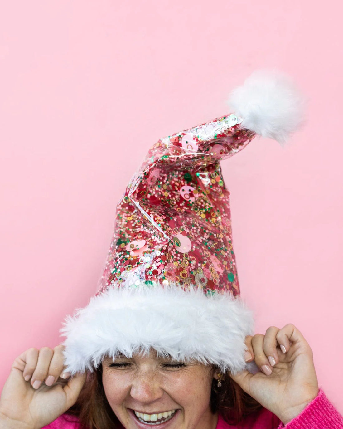 Packed Party Holiday Spirit Confetti Santa Hat