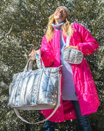 Shop Packed Party Packed Party Snow Much Fun Puffer Confetti Travel Bag online at Spoiled Brat