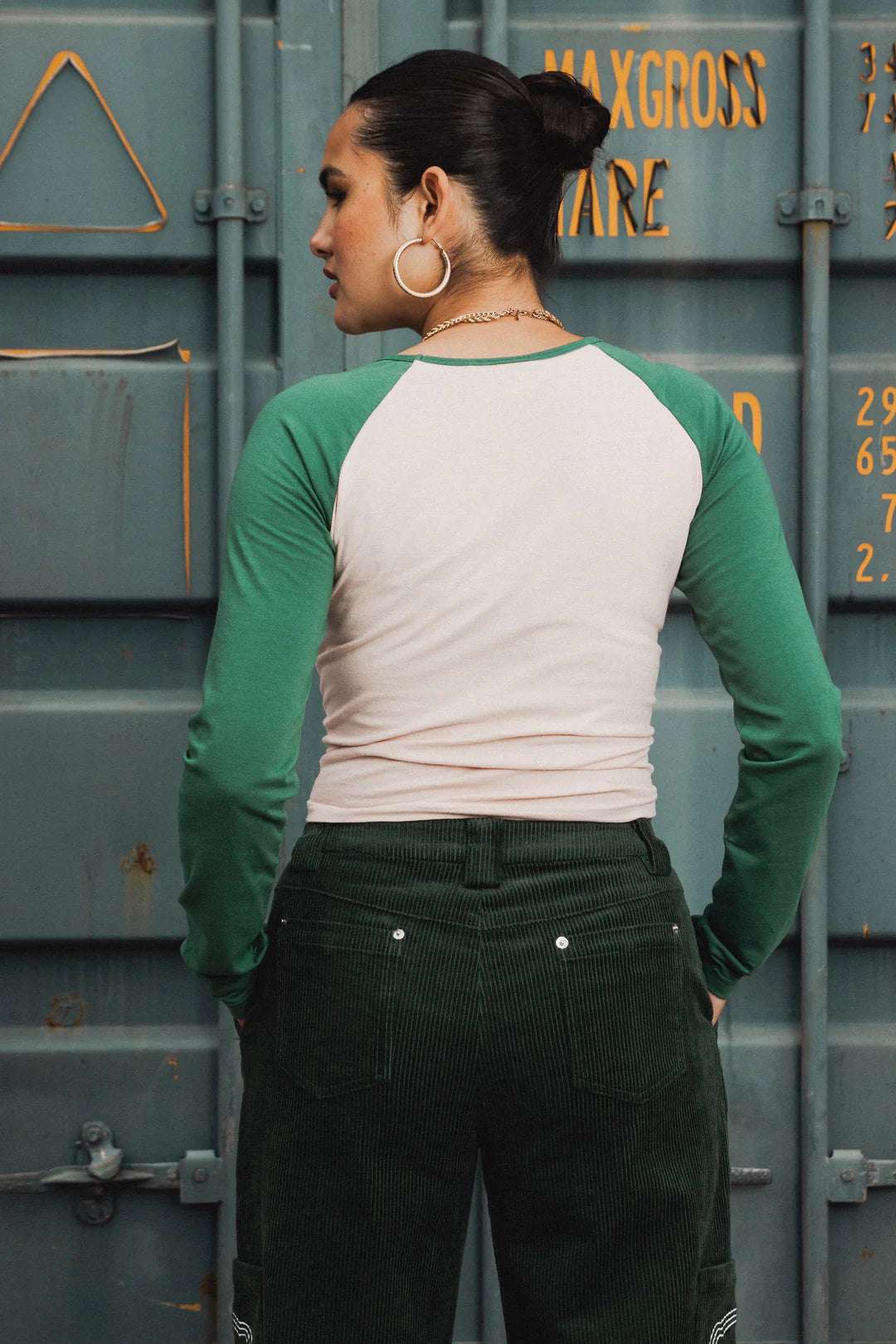 Paul Frank x Daisy Street Julius & Friends Long Sleeved Raglan Top Long Sleeved Top by Daisy Street as seen on celebrities