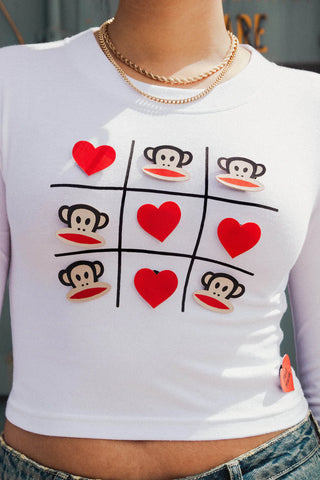 Paul Frank x Daisy Street Long Sleeved Interactive Raglan Top