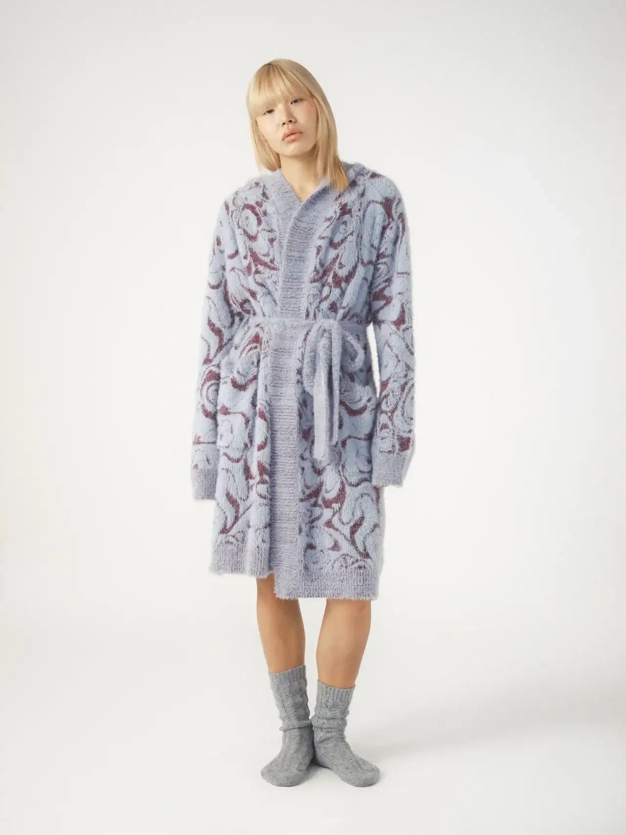 Pixie & Peach Hope Jacquard Knitted Robe