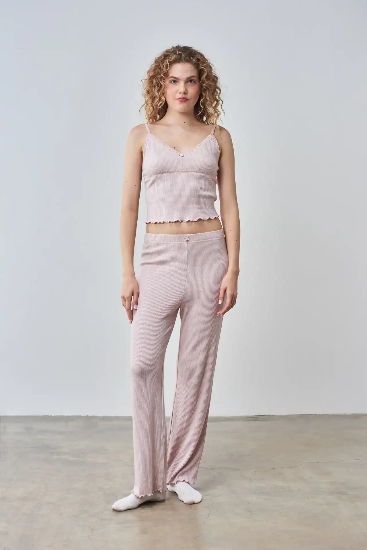 Pixie & Peach Rose Cami & Lounge PJ Trouser Set