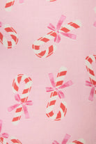 PJ Salvage Sweeter Than Sugar 3-Piece Candy Cane Print Flannel PJ Set as seen on Paris Hilton