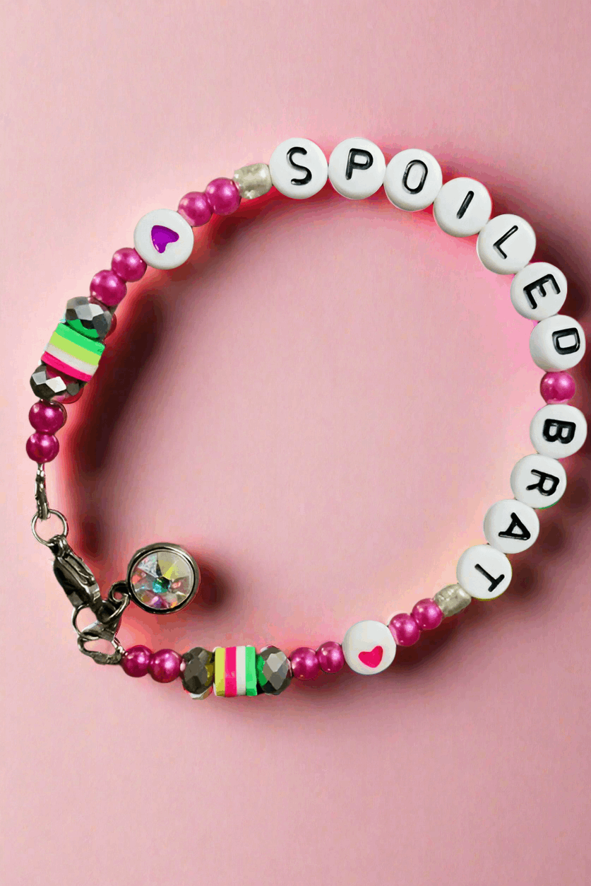 Rad & Refined Spoiled Brat Beaded Bracelet Anklet by Rad and Refined as seen on celebrities