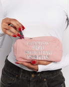 Samii Ryan x Smiley® Find Positivity Makeup Bag Cosmetic Case by Samii Ryan as seen on celebrities