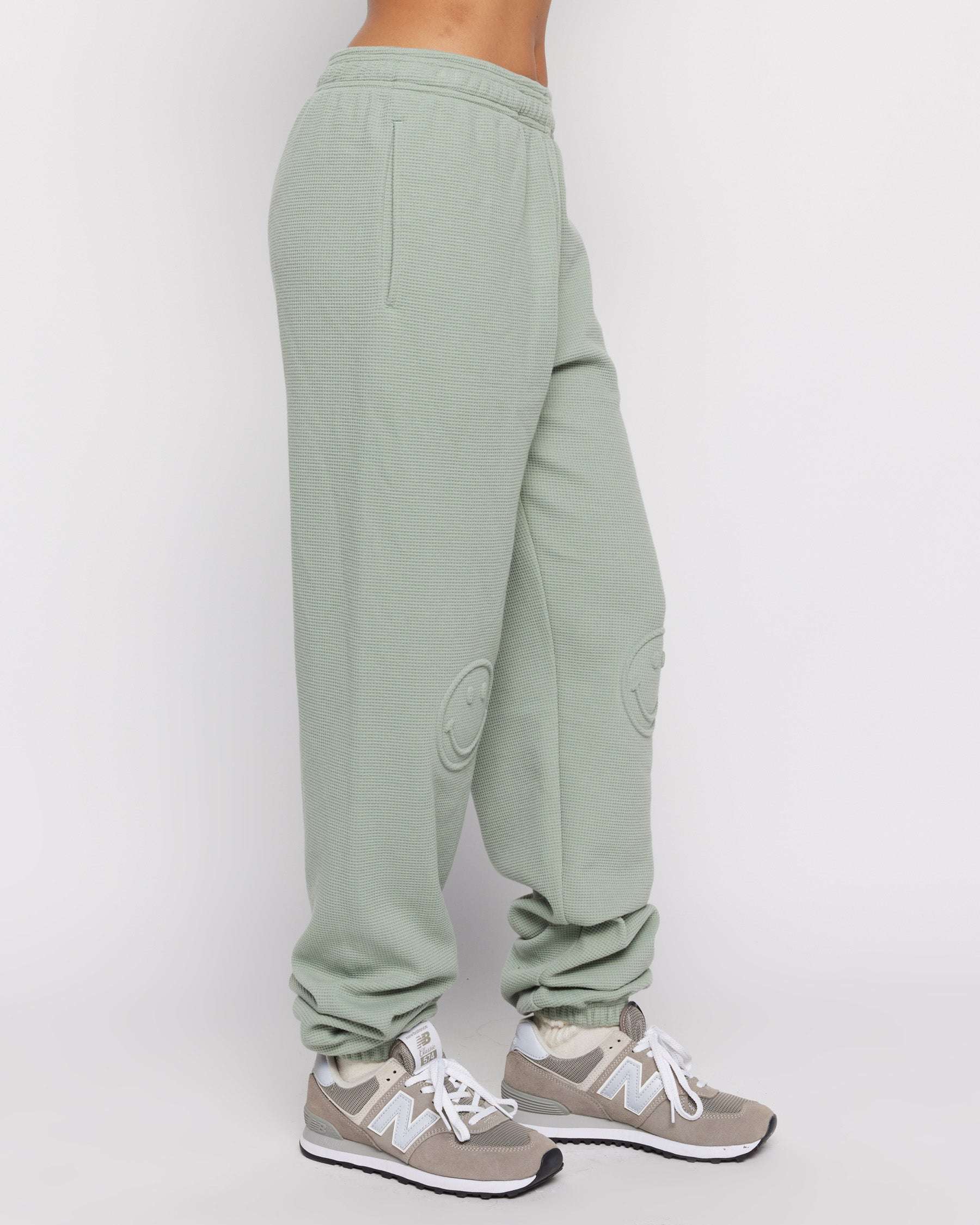 Samii Ryan Smiley® Thermal Pants Sweatpants by Samii Ryan as seen on celebrities