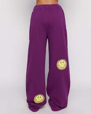 Samii Ryan Smiley® Straight Leg Purple Jogger Pants