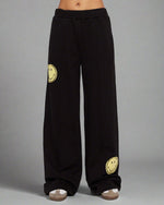 Shop Samii Ryan Samii Ryan Smiley® Straight Leg Black Jogger Pants online at Spoiled Brat