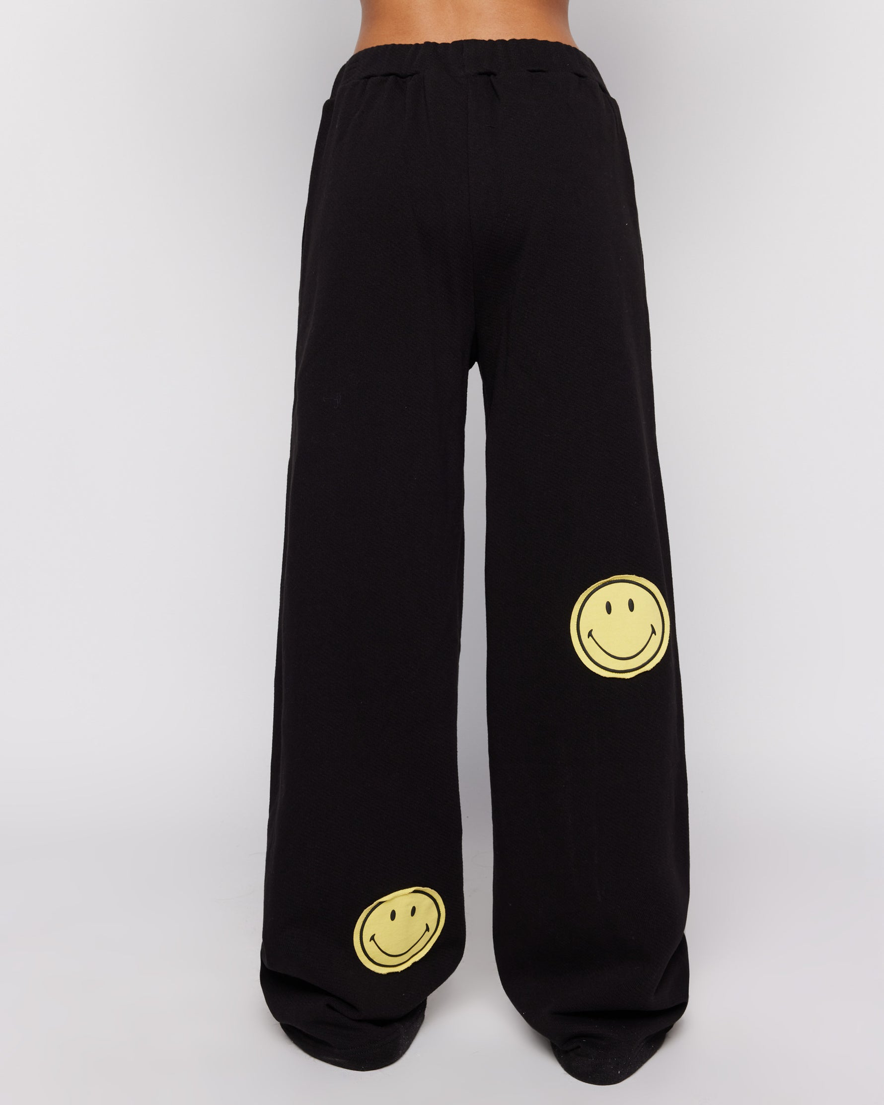 Shop Samii Ryan Samii Ryan Smiley® Straight Leg Black Jogger Pants online at Spoiled Brat