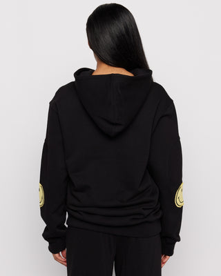 Samii Ryan Smiley® Black Oversized Hoodie