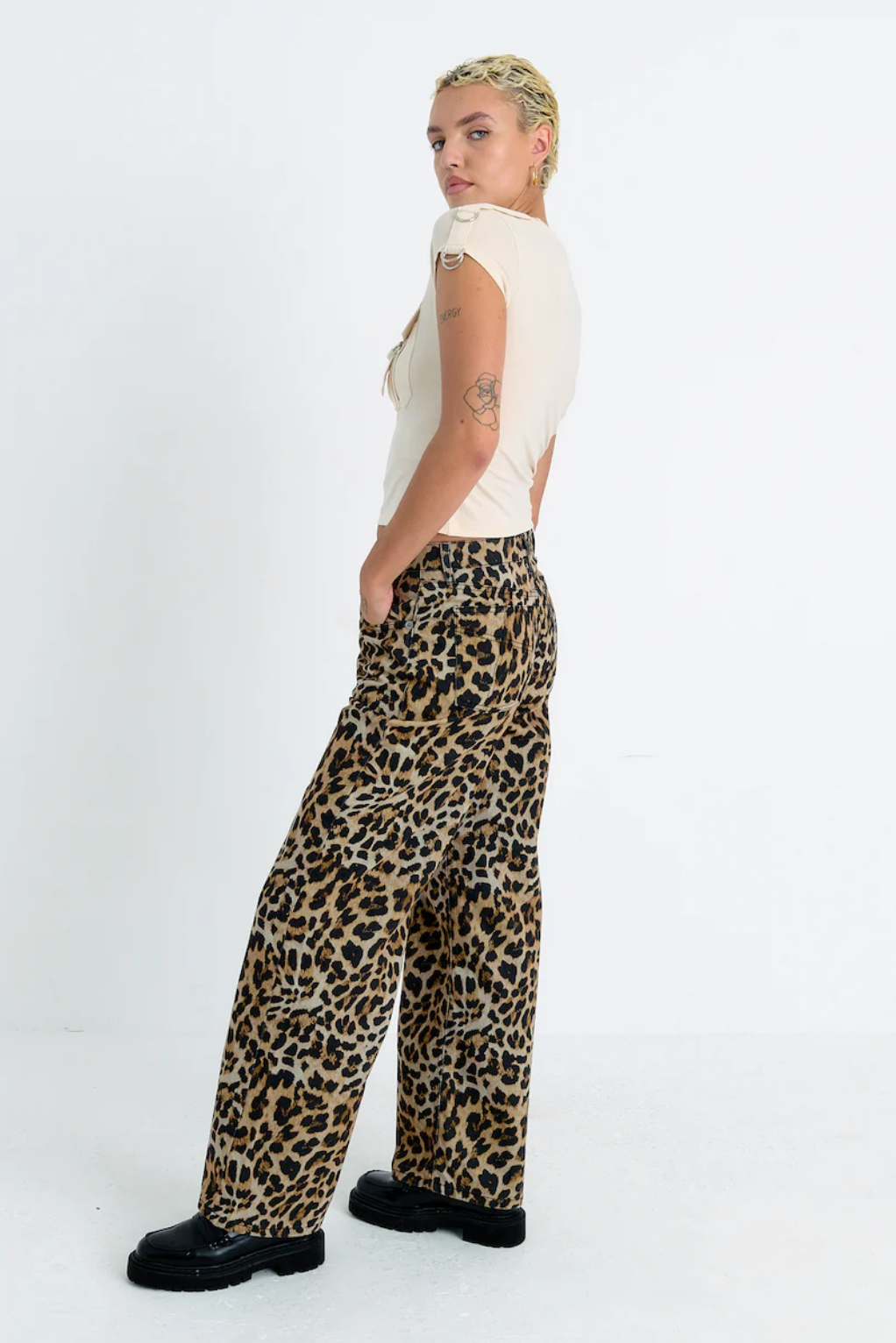 Shop The Ragged Priest The Ragged Priest Leopard Wash Release Jeans online at Spoiled Brat